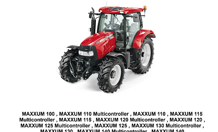 Case IH MAXXUM 100 Manual