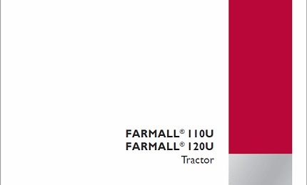 Case IH Farmall 110U, 120U Tractor Service Manual