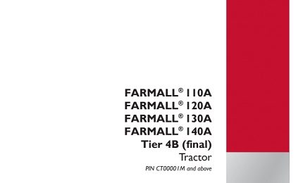 Case IH Farmall 110A, 120A, 125A, 130A, 140A Tractor Service Manual