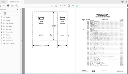 Case IH 1570 Tractor Service Repair Manual