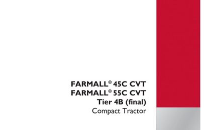 Case IH FARMALL 45C,55C CVT Tier 4B (final) Compact Tractor Service Manual