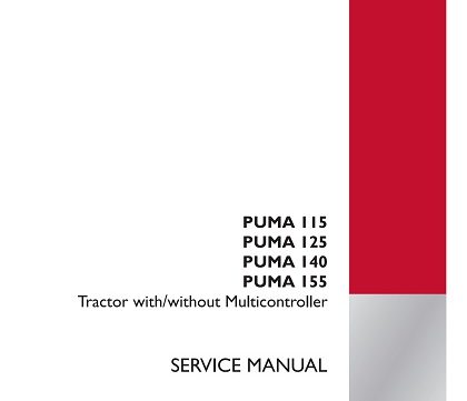 CASE IH Puma 115, 125, 140, 155 Tractor Service Manual