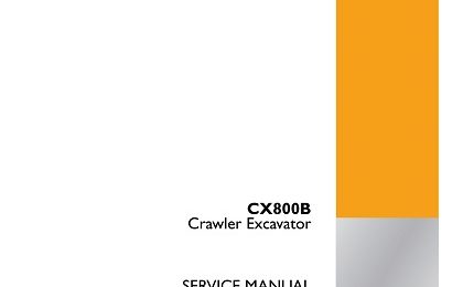 Case CX800B Crawler Excavator Service Manual