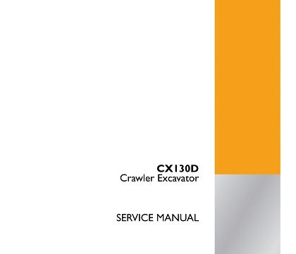 Case CX130D Crawler Excavator Service Manual