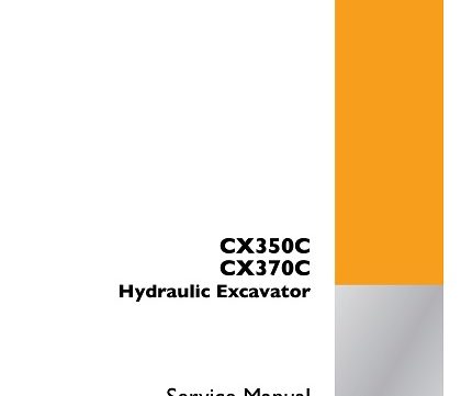 Case CX350C, CX370C Hydraulic Excavator Service Manual