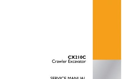 Case CX210C Crawler Excavator Service Manual