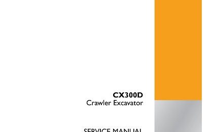 Case CX300D Crawler Excavator Service Repair Manual