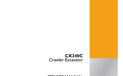 Case CX240C Crawler Excavator Service Manual