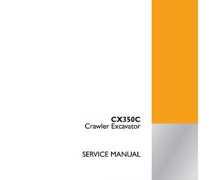 CASE CX350C Crawler Excavator Service Manual