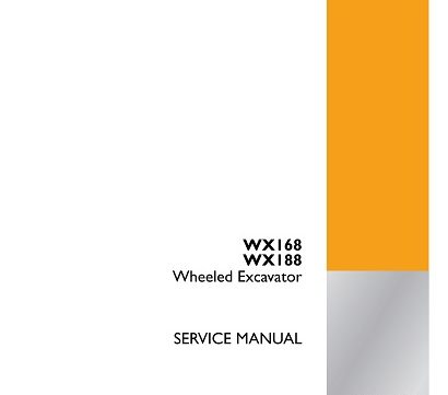 Case WX168, WX188 Wheeled Excavator Service Manual