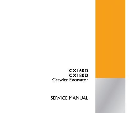 Case CX160D, CX180D Crawler Excavator Service Manual