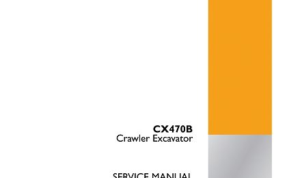 CASE CX470B Crawler Excavator Service Manual