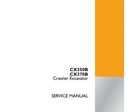 Case CX350B, CX370B Crawler Excavator Service Manual