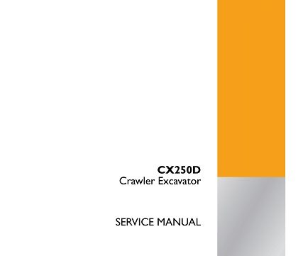 Case CX250D Crawler Excavator Service Manual