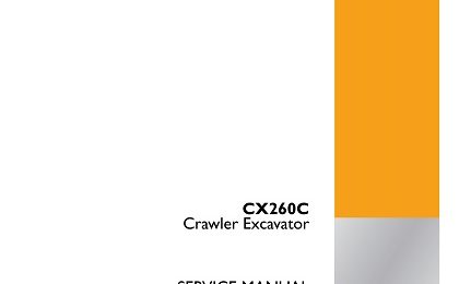 Case CX260C Crawler Excavator Service Manual