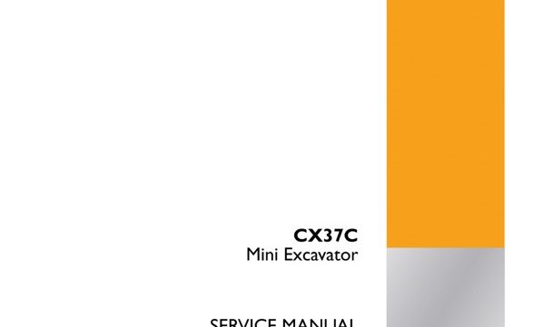 Case Mini Excavator CX37C Service Manual