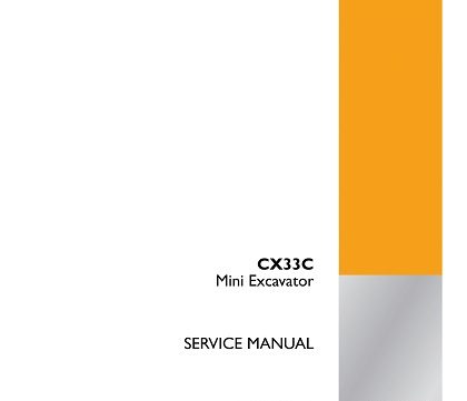 Case CX33C Mini Excavator Service Manual