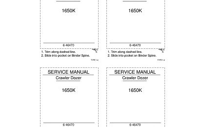 Case 1650K Crawler Dozer Service Manual