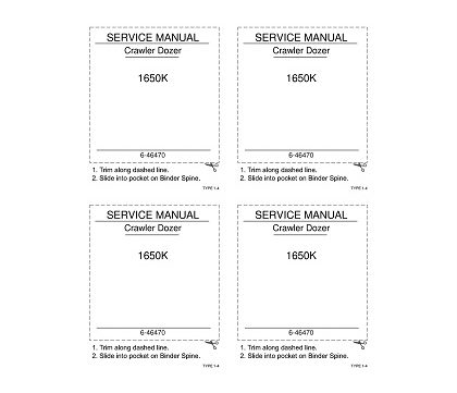 Case 1650K Crawler Dozer Service Manual