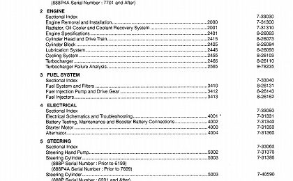 Case 888P, 888P4A Excavator Service Manual